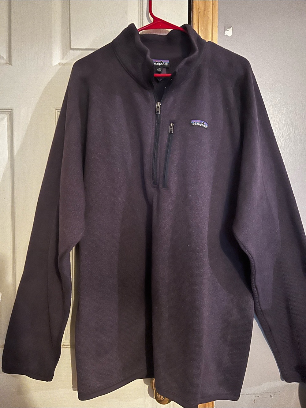 Patagonia Men's Better Sweater 1/4 Zip Pullover purple plum size XXL